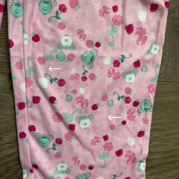 NWT Disney Store Pink Princess Girls 9/10 Flannel Pajama Set - Picture 7 of 7